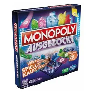 Hasbro Brettspiel F8555, Monopoly Ausgezockt, ab 8 Jahre, 2-4 Spieler