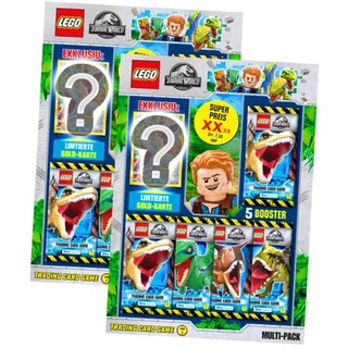 Blue Ocean Sammelkarte Lego Jurassic World 2 Karten - Sammelkarten Trading Cards (2022) - 2, Jurassic World 2 Karten - 2 Multipack