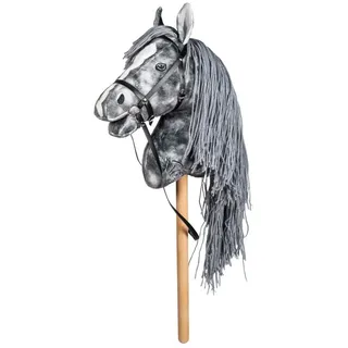 HKM Steckenpferd Hobby Horses Steckenpferde "Deluxe", verschiedene Farben, Hobby Horse grau