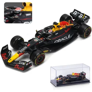 Bburago 18-38083 - Modellauto - Red Bull Racing F1 RB19 Verstappen #1 (mit Helm, Maßstab 1:43) Formel 1