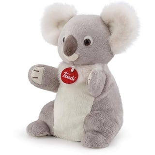 Trudi Puppets 29828 Handpuppe Koala ca. 28 cm (Größe S), Stofftier aus hochwertigen Materialien, sehr flauschig, liebevolle Details, kuschelige Ohren, waschbar, Kuscheltier und Puppe für Kinder, Grau