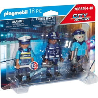 Playmobil® Spielbausteine PLAYMOBIL® 70669 Figurenset Polizei