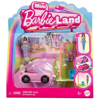 MATTEL HYF42 Barbie Mini BarbieLand Puppe und Cabrio