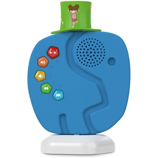 TechniSat TECHNIFANT - Audioplayer und Bluetooth-Lautsprecher für Kinder (inkl. Nachtlicht, mit MP3 bespielbarem Hütchen und leistungsstarkem Akku)