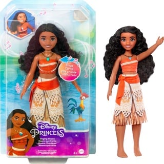 Mattel Disney Princess Vaiana singende Modepuppe im charakteristischen Outfit, singt How Far I'll Go aus dem Film