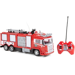 World Tech Toys 34980 Feuerwehrauto – Fernsteuerung Light up Lights & Shoots Water