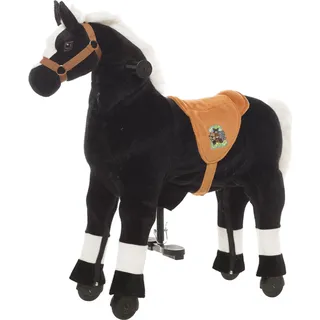 Animal Riding Reitpferd Maharadscha small (für Kinder ab 3 Jahren, Farbe Schwarz, Sattelhöhe 49 cm