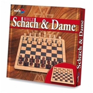 Noris Spiel, Familienspiel NOR04577 - Schach & Dame, Brettspiel, 2 Spieler, ab 6... bunt