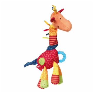 Sigikid Kuscheltier-Rassel PlayQ Anhänger Giraffe ab 0 Monaten 40103 bunt