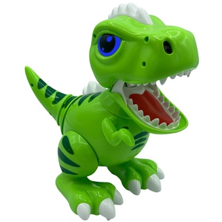 Gear2Play Robo Smart T-Rex - Interaktiver Roboter T-Rex mit LED-Augen, reagiert auf Berührungen und Geräusche und kann wirklich Laufen und Sich bewegen, Dinosaurier, Dino, Spielzeug, Spielen,