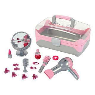 klein Spielzeug-Frisierkoffer 5862 grau, pink