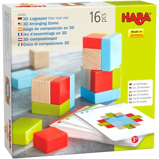 HABA - 3D-Legespiel VIER MAL VIER 26-teilig aus Holz