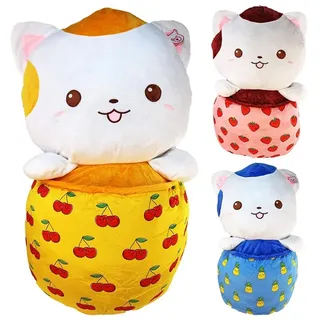 Bubble Tea Katze Set - ca. 60 cm