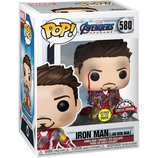 Funko POP! Marvel: Marvel Avengers Endgame - I Am Iron Man - Metallisch - Leuchtet Im Dunkeln - Vinyl-Sammelfigur - Geschenkidee - Offizielle Handelswaren - Spielzeug Für Kinder und Erwachsene