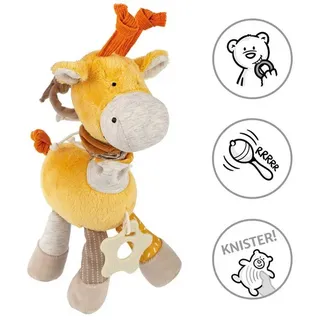 Sigikid Greifspielzeug Babyspielzeug Spiel-Plüschtier Giraffe PlayQ (1-tlg) gelb