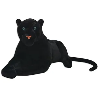 Panther Kuscheltier Plüsch Schwarz XXL