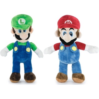 Whitehouse Leisure International Ltd Plüschfigur Mario Bros ca. 33 cm und Luigi Bros ca 35 cm Plüsch (2-St) bunt