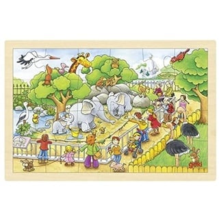 Goki 57808 Zoo Holzpuzzle