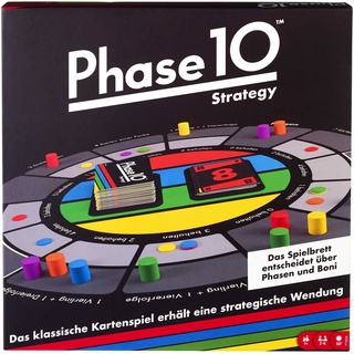 Mattel Games Phase 10 Brettspiel Strategy, interaktives Spiel für die Familie, Perfekt als Kinderspiel oder als Spiel für Erwachsene, Gesellschaftsspiel, für 2-6 Spieler, ab 7 Jahren, FTB29