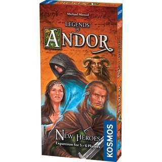 Thames & Kosmos,692261, Legends of Andor: New Heroes Expansion, Compatible with Part 1, Cooperative Board Game, 2-6 Players, Ages 10+