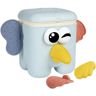 Smoby Little Steckspiel Kaboom Cube (15x18 cm) - lustiges Steckspielzeug für Kinder ab 18 Monate, Tier-Würfel mit 15 Steck-Formen für Elefant, Koala und Tukan