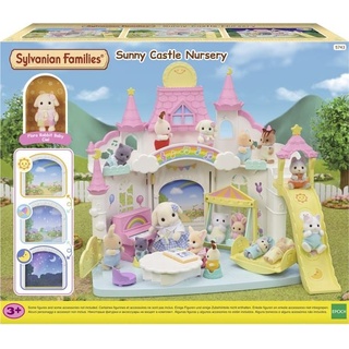 Sylvanian Families 5743 - Sunny Castle Nursery, Erlebniskindergarten Sonnenschloss, Spielset, Puppenhaus
