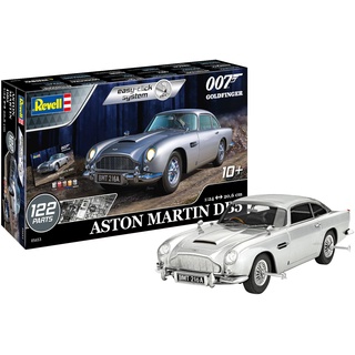 Revell Modellbausatz I Aston Martin DB5 I James Bond 007 Goldfinger I 90 Teile I Maßstab 1:24 I für Kinder und Erwachsene ab 10 Jahren I mit Pinsel und Farben