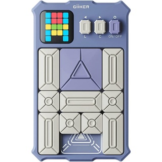 TAMOJO Super Slide - Magnetisches Schiebepuzzle und Denkspiel für Kinder ab 7 Jahren und Erwachsene, Herausforderung für Fans des originalen Rubik's Cubes. (Blau)