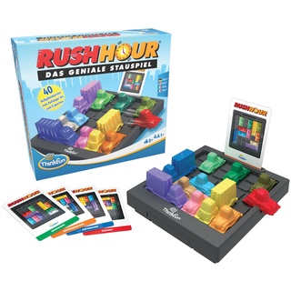 Thinkfun Rush Hour - Das geniale Stauspiel und bekannte Logikspiel für Jungen und Mädchen ab 8 Jahren