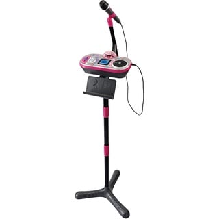 VTech Kidi Super Star DJ Studio pink – 10-in-1 Karaokespielzeug mit Mikrofon, abnehmbarem DJ-Mischpult und vielen Effekten zum Bearbeiten der Musik – Für Kinder von 6-12 Jahren