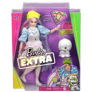 Mattel® Anziehpuppe Mattel GVR05 - Barbie - Extra - Puppe mit Styling-Zubehör und Tier bunt