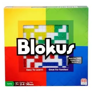 Mattel Brettspiel BJV44, Blokus, ab 7 Jahre, 2-4 Spieler