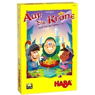 HABA 305243 - Auf die Krone, Mitbringspiel mit umfangreichem Spielmaterial und einfachen Regeln für schnellen Spielsaß, Spiel ab 6 Jahren