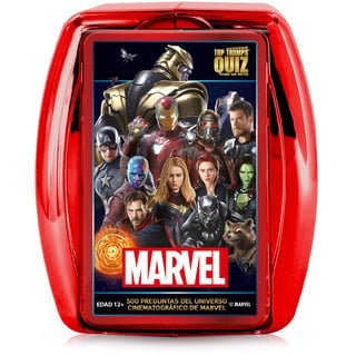 Top Trumps Quiz Marvel: Trivia für 2 Spieler ab 12 Jahren – Ratet Fragen zu den Marvel-Helden und gewinnt! Ideal zur Ergänzung Ihrer Fan-Sammlung.