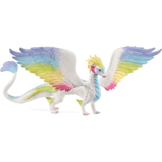 schleich 70728 BAYALA Regenbogendrache, farbenfrohe Drachen Figur mit 30,2 cm Flügelspannweite und beweglichen Teilen, Spielzeug für Kinder ab 5 Jahren