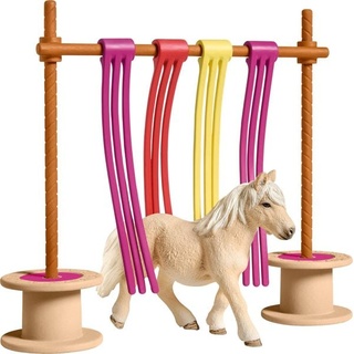 Schleich 42484 - Farm World, Pony mit Flattervorhang, Spielset