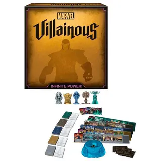 Ravensburger - Marvel Villainous Infinity Power, spanische Version, Light Strategy und Familienspiel, 2-4 Spieler, Empfohlenes Alter 12+