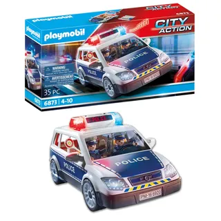 PLAYMOBIL | City Action | Polizei-Einsatzwagen | Mit Licht- und Soundeffekten | Spielspaß ab 4 Jahren | 6873