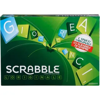 Mattel Games Scrabble Original, Italienische Version, Gesellschaftsspiel, Brettspiel, Familienspiel, Design kann variieren, ab 10 Jahren, Y9596