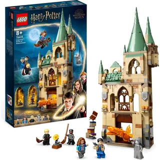 LEGO 76413 Harry Potter Hogwarts: Raum der Wünsche, Schloss-Spielzeug mit verwandlungsfähiger Feuerschlangen-Figur, Modular Building der Heiligt... - Beige