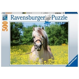 Ravensburger Verlag - Puzzle PFERD IM RAPSFELD 500-teilig