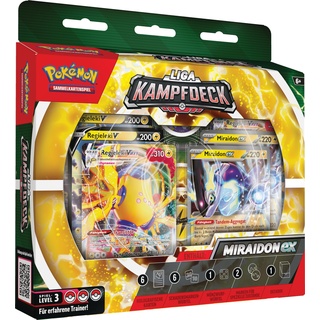 Pokémon-Sammelkartenspiel: Liga-Kampfdeck Miraidon-ex (1 sofort spielbares Deck mit 60 Karten, inklusive Miraidon-ex & Regieleki-VMAX!)