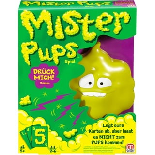 Mattel Games Mister Pups, lustiges Kartenspiel für Kinder und die Familie, Reisespiel, für 2-6 Spieler, ab 5 Jahren, DPX25