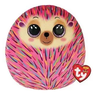 TY 39240 Ty Squish a Boo Hildee Pink Hedgehog 10"