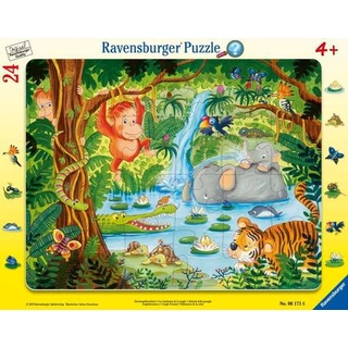 Ravensburger 06171 Rahmenpuzzle Dschungelbewohner 24 Teile 6171