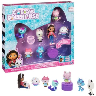 Spin Master Spielfigur Gabby's Dollhouse – Figuren Geschenkset (Gabby + 6 Katzen), (Set) bunt