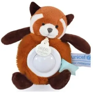 DOUDOU 8903994 Unicef Nachtlicht Roter Panda 15cm