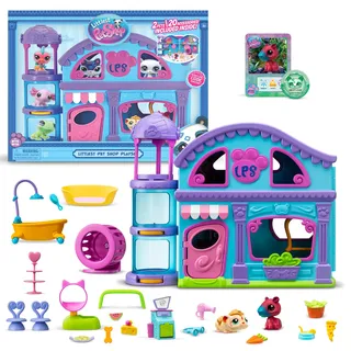 BANDAI - Littlest Pet Shop - Das Große Haus der Pet Shop - Spielset mit 2 Pet Shop Figuren und über 20 Accessoires - Sammelbare Tier-Mini-Figuren - Spielzeug für Kinder ab 4 Jahren - BF00575