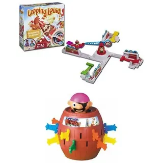 Hasbro 15692398 - Looping Louie - Edition 2015 + Tomy 7028 - Spiele - Pop Up Pirate!