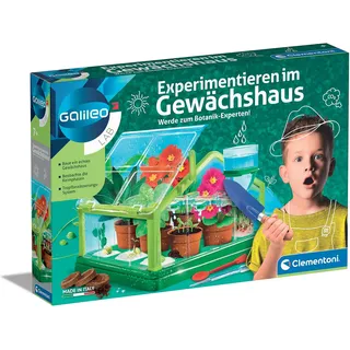 Clementoni Galileo Lab – Experimentieren im Gewächshaus, Pflanzkasten & Samen für Mini-Gärtner und angehende Botaniker, Spielzeug für Kinder ab 7 Jahren von Clementoni 59081